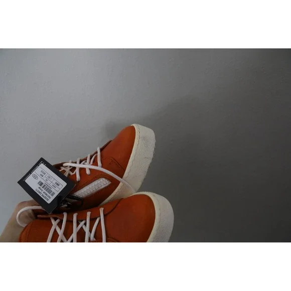 Giuseppe Zanotti Orange Leather Zip High Top Sneakers EU 35.5 - Picture 12 of 15